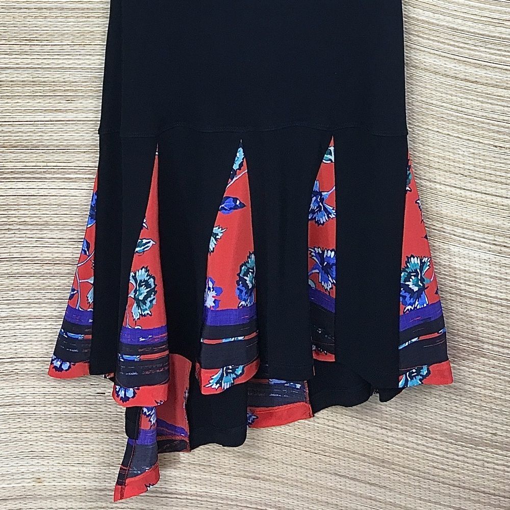 Derek Lam 10 Crosby NEW Silk-Trim Tank Dress Black Made in Portugal Size 8 - Picture 8 of 15